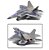 F-22 RAPTOR - Metal - 20cm (1/100) - Com luzes e som (BRINQUEDO) - Imagem 2