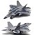 F-22 RAPTOR - Metal - 20cm (1/100) - Com luzes e som (BRINQUEDO) - Imagem 6