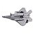 F-22 RAPTOR - Metal - 20cm (1/100) - Com luzes e som (BRINQUEDO) - Imagem 5