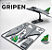 Kit Card F-39 Gripen do Brasil - 1:100 - Feito em impressora 3D - Imagem 1