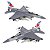 F-16 Fighting Falcon -  METAL - 1:72 - Imagem 4