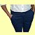 Calça Chino Bolso Reto em Moletinho Azul - Imagem 2