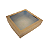 CAIXA COM VISOR QUADRADO - 20X20X5CM - Imagem 1