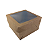 CAIXA QUADRADA COM VISOR - 15X15X9CM - Imagem 1