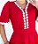 Vestido Malha Canelada Evasê Com Guipir 11018 - Imagem 4