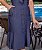 Vestido Midi Jeans Chambray Com Pesponto Botões e Bolsos 3001 - Imagem 4
