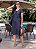 Vestido Midi Jeans Chambray Com Pesponto Botões e Bolsos 3001 - Imagem 5