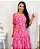 Vestido Midi Rosa Em Lese De Algodão Manga Princesa 9090 - Imagem 4