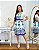 Vestido Curto Soltinho Com Manga Bufante 3039 - Imagem 2