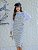 Vestido Midi Tubinho Manga Longa Quadriculado 8324 - Imagem 2