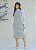Vestido Midi Tubinho Manga Longa Quadriculado 8324 - Imagem 10