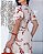 Vestido Midi Estampado Com Botões 2374 - Imagem 10