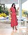 Vestido Amplo Longo Com Cinto - Imagem 1