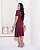 Vestido Midi Liso Com Recorte 9034 - Imagem 5