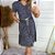 Vestido Viscolycra Estampado com Cordão - Imagem 11