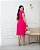 Vestido Midi Liso Com Pregas e Manga Curta - Imagem 2