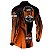 Camisa Motociclista BRK Laranja e Preto Moto H-D com UV50 + - Imagem 4