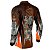 Camisa Motociclista BRK Skull Motocicleta com UV50 + - Imagem 2