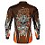 Camisa Motociclista BRK Skull Motocicleta com UV50 + - Imagem 3