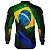 Camisa de Pesca BRK Preta Bandeira Brasil com UV50 + - Imagem 2