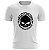 Camiseta Motociclista BRK Skull Branca com UV50+ - Imagem 1