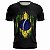 Camiseta Brasil Brk Preta Bandeira Grunge com UV 50+ - Imagem 1