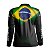 Camisa de Pesca Infantil BRK Bandeira Brasil com UV50 + - Imagem 2