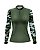 Camisa de Pesca BRK Feminina Camo Verde Oliva com UV50 + - Imagem 1