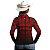 Camisa Country BRK Feminina Xadrez Vermelho com UV50 + - Imagem 4