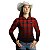 Camisa Country BRK Feminina Xadrez Vermelho com UV50 + - Imagem 3