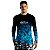 Camisa de Pesca BRK Unlimited Blue Snake Gradient com UV50 + - Imagem 1