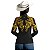 Camisa Country BRK Feminina Dourada e Preto Boiadeira com UV50 + - Imagem 4