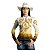 Camisa Country BRK Feminina Dourada e Branca com UV50 + - Imagem 3