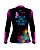 Camisa de Pesca BRK Preto e Roxo Girls Love Fishing com UV50 + - Imagem 2