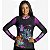 Camisa de Pesca BRK Preto e Roxo Girls Love Fishing com UV50 + - Imagem 3