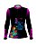 Camisa de Pesca BRK Preto e Roxo Girls Love Fishing com UV50 + - Imagem 1