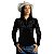 Camisa Country BRK Feminina Boiadeira Preta 3 com UV50 + - Imagem 3