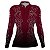 Camisa Country BRK Feminina Boiadeira Vinho com UV50 + - Imagem 1