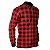 Camisa Country BRK Masculina Xadrez Vermelho com UV50 + - Imagem 3