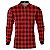 Camisa Country BRK Masculina Xadrez Vermelho com UV50 + - Imagem 1