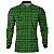 Camisa Country BRK Masculina Xadrez Verde com UV50 + - Imagem 1