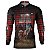 Camisa Country BRK Xadrez Vermelho Team Roping USA com UV50 + - Imagem 1