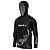 Camisa de Pesca com Capuz BRK Tucunaré Lines Black com UV50 + - Imagem 4