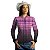 Camisa Country BRK Feminina Xadrez Rosa com UV50 + - Imagem 3