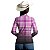 Camisa Country BRK Feminina Xadrez Rosa com UV50 + - Imagem 4