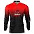 Camisa de Pesca BRK Fly Fishing Lure Red Black com UV50 + - Imagem 1