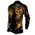 Camisa de Pesca BRK Halloween Pumpkin Tucuna Açu com UV50 + - Imagem 4