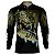 Camisa de Pesca BRK Halloween Tucuna Azul Zumbi com UV50 + - Imagem 1