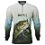 Camisa de Pesca BRK Branca e Verde Tucunaré Azul com UV50+ - Imagem 1