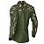 Camisa de Pesca BRK Verde Militar com Proteção UV50+ - Imagem 3